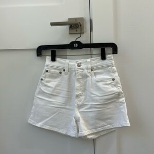 Women's White Denim Shorts